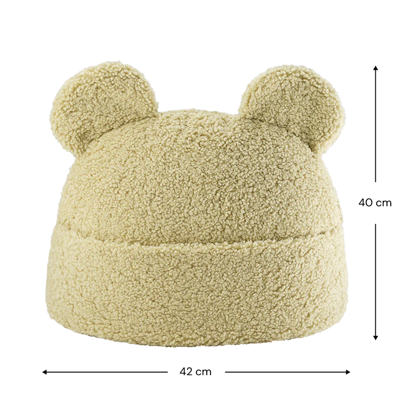 Wigiwama Kissen mit Tasche &#39;Teddy&#39;  Matcha