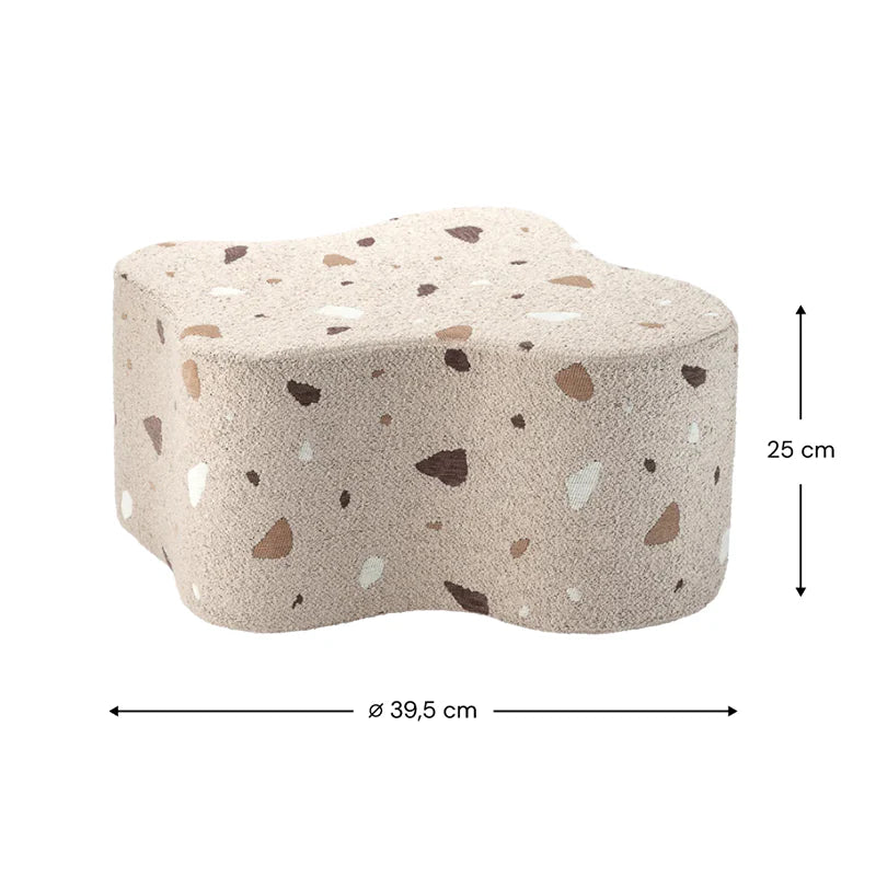 Wigiwama  Sitzhocker  &#39;Terrazzo Cloud&#39; Sand