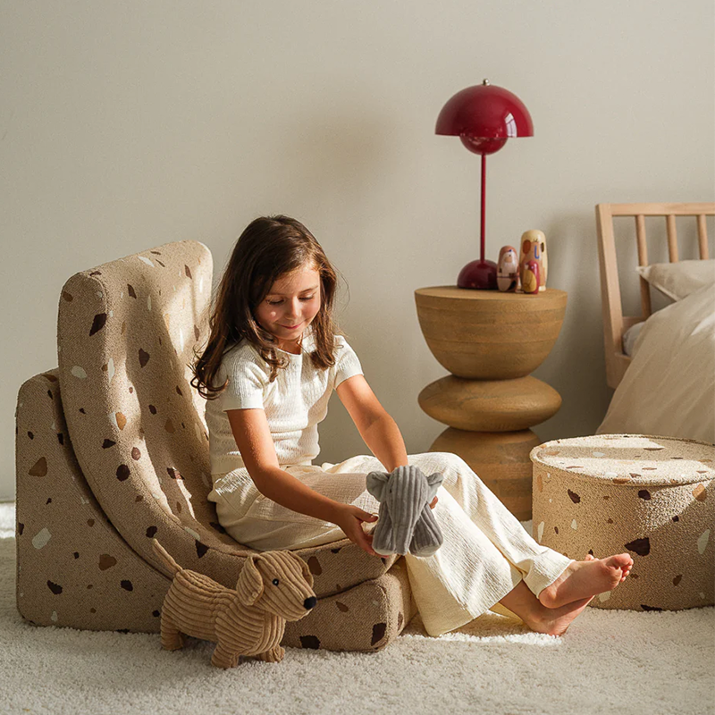Wigiwama Fauteuil 'Terrazzo Moon Chair' Sable