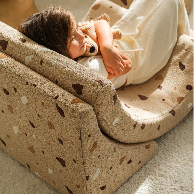 Wigiwama Fauteuil 'Terrazzo Moon Chair' Sable