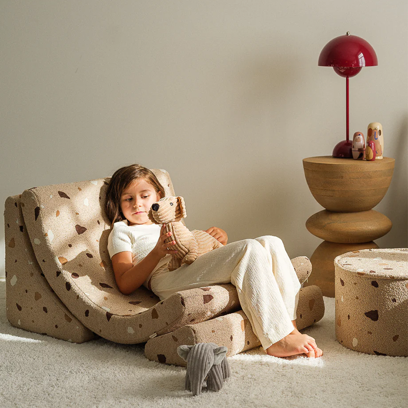 Wigiwama Fauteuil 'Terrazzo Moon Chair' Sable