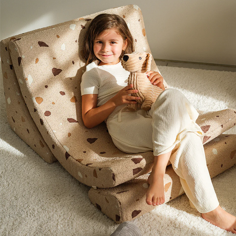 Wigiwama Fauteuil 'Terrazzo Moon Chair' Sable