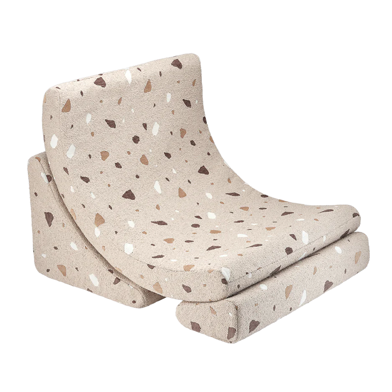 Wigiwama Fauteuil 'Terrazzo Moon Chair' Sable