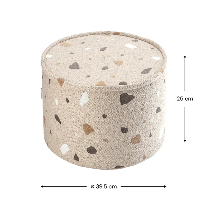 Wigiwama  Sitzhocker  'Terrazzo' Sand