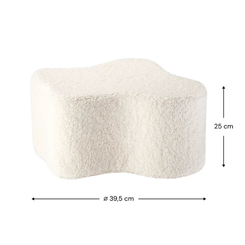 Wigiwama  Sitzhocker  &#39;Cloud&#39; Cream White