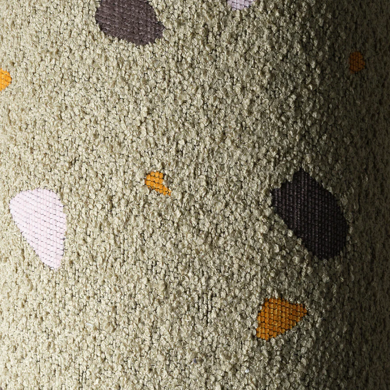 Wigiwama Pouffe 'Terrazzo Cloud' Moss