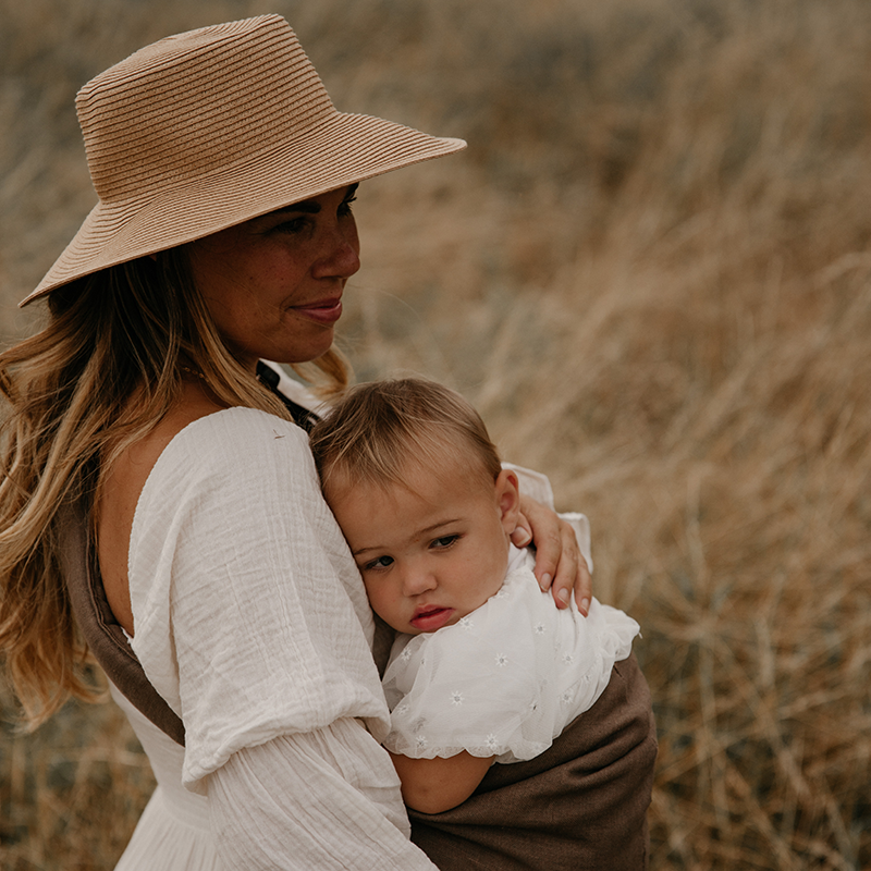 Wildride Hüfttrage für Kleinkinder Brown Linen