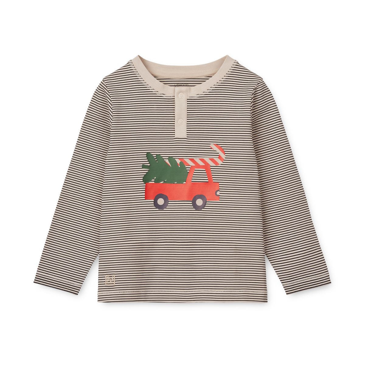 Liewood Schlafanzug Set &#39;Wilhelm&#39; Holiday Vehicle/Stripe Navy