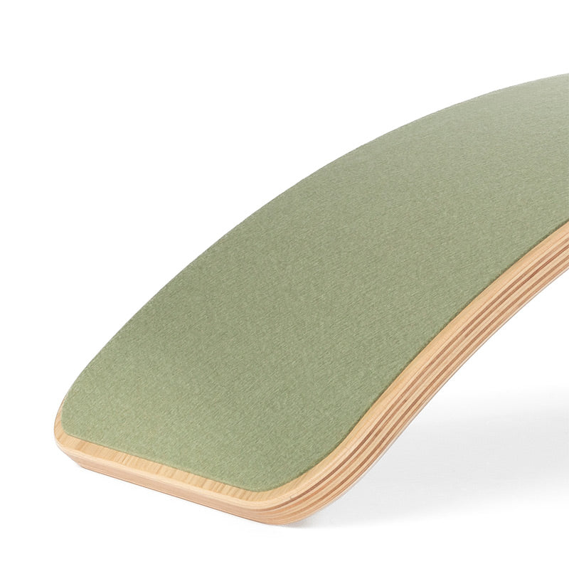 Wobbel – Wobbel Board Original in Rustic Oak mit grünem Filz – Forest