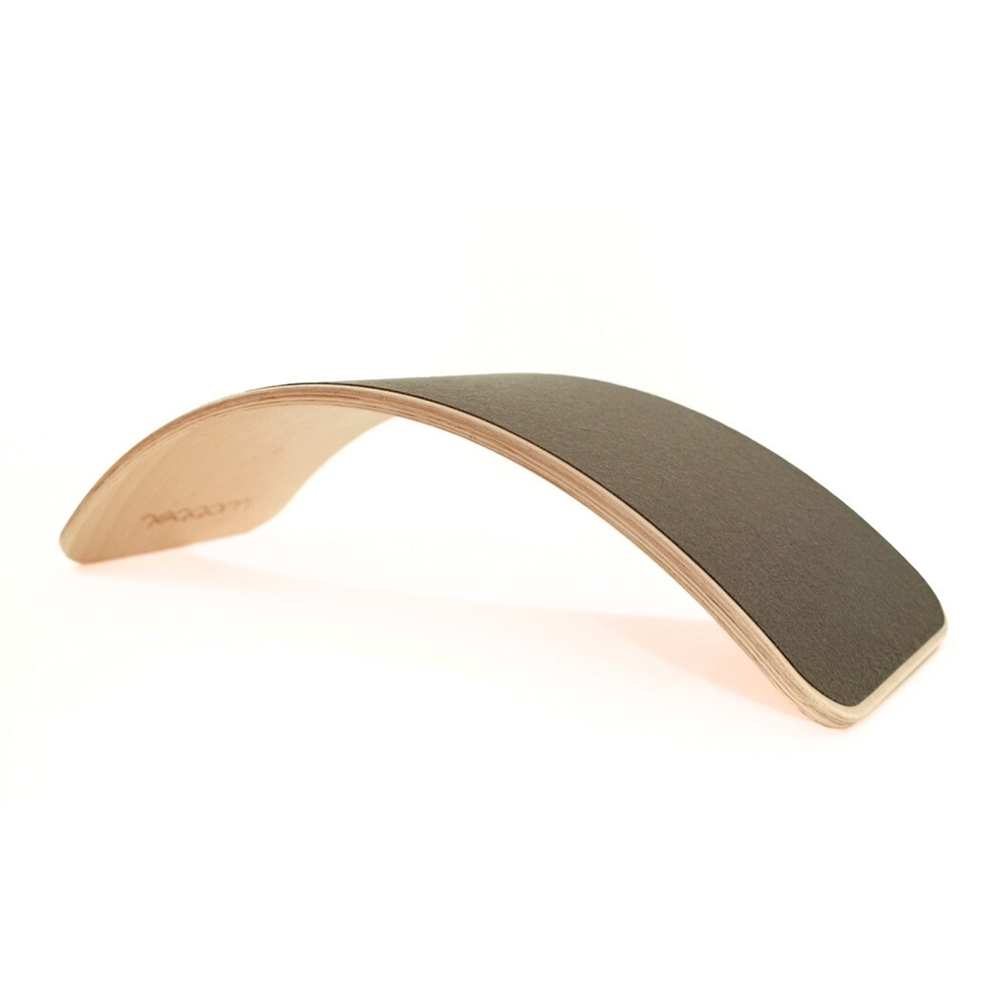 Wobbel  Original Balance Board transparent lackiert mit Filz  Jungle