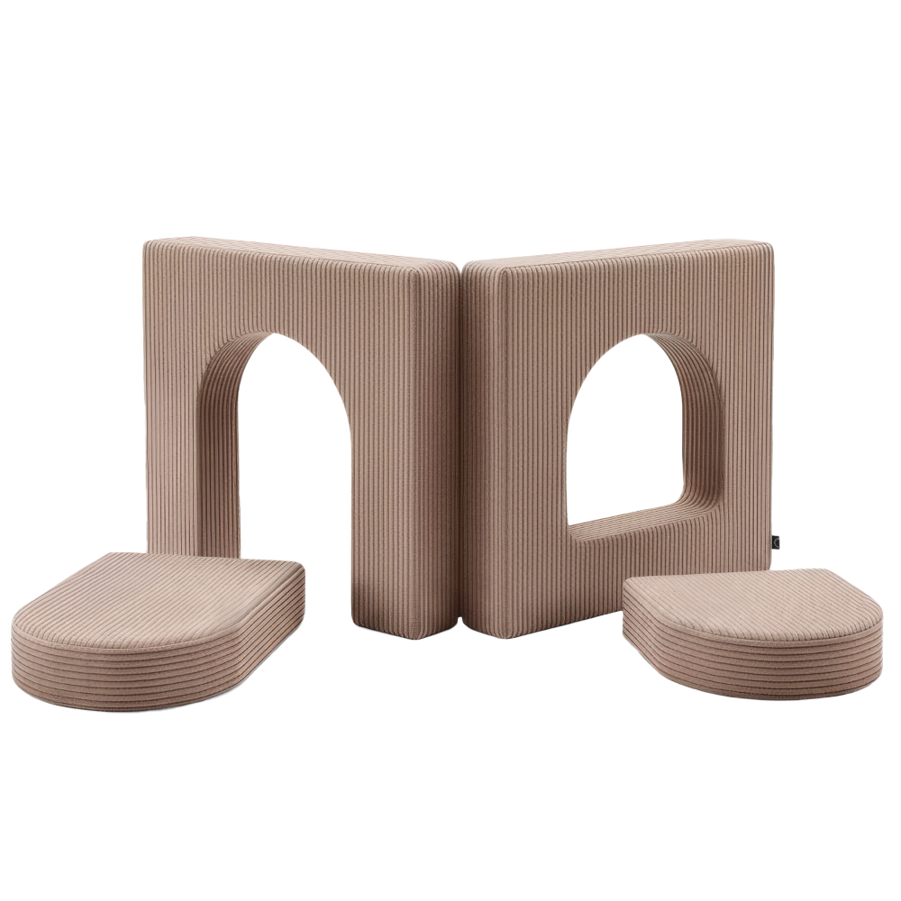 Wonderwuzz Hausmodul 'KLOPF KLOPF Cord' Taupe Nimmersatt