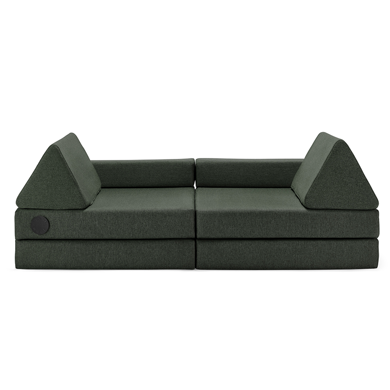 Wonderwuzz modulares Spielsofa bestehend aus 8 Teilen'OH SO SOFY' in der Farbe Grünelmonster.