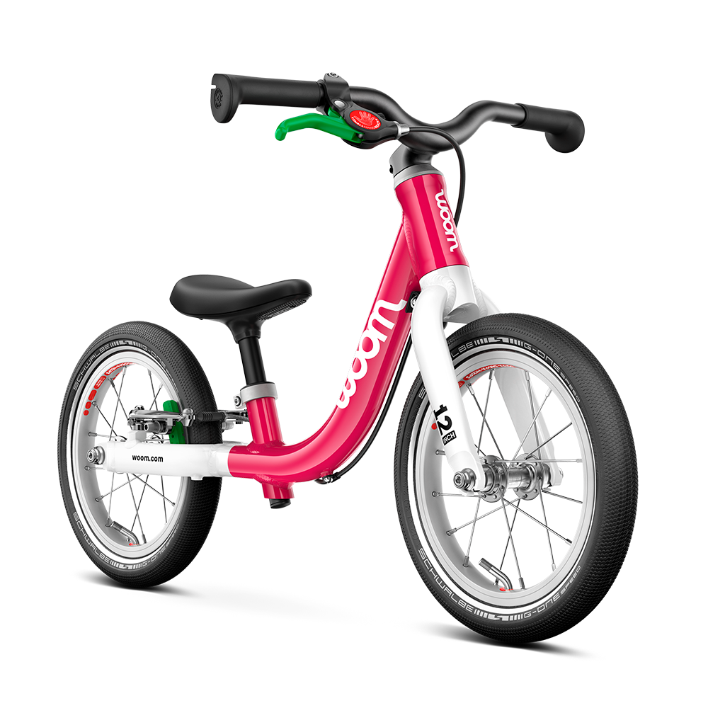 woom GO 1  Laufrad Hot Pink