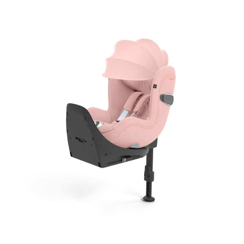 Cybex Sirona T Plus Peach Pink Rückwärtsgerichtet mit Sonnendach