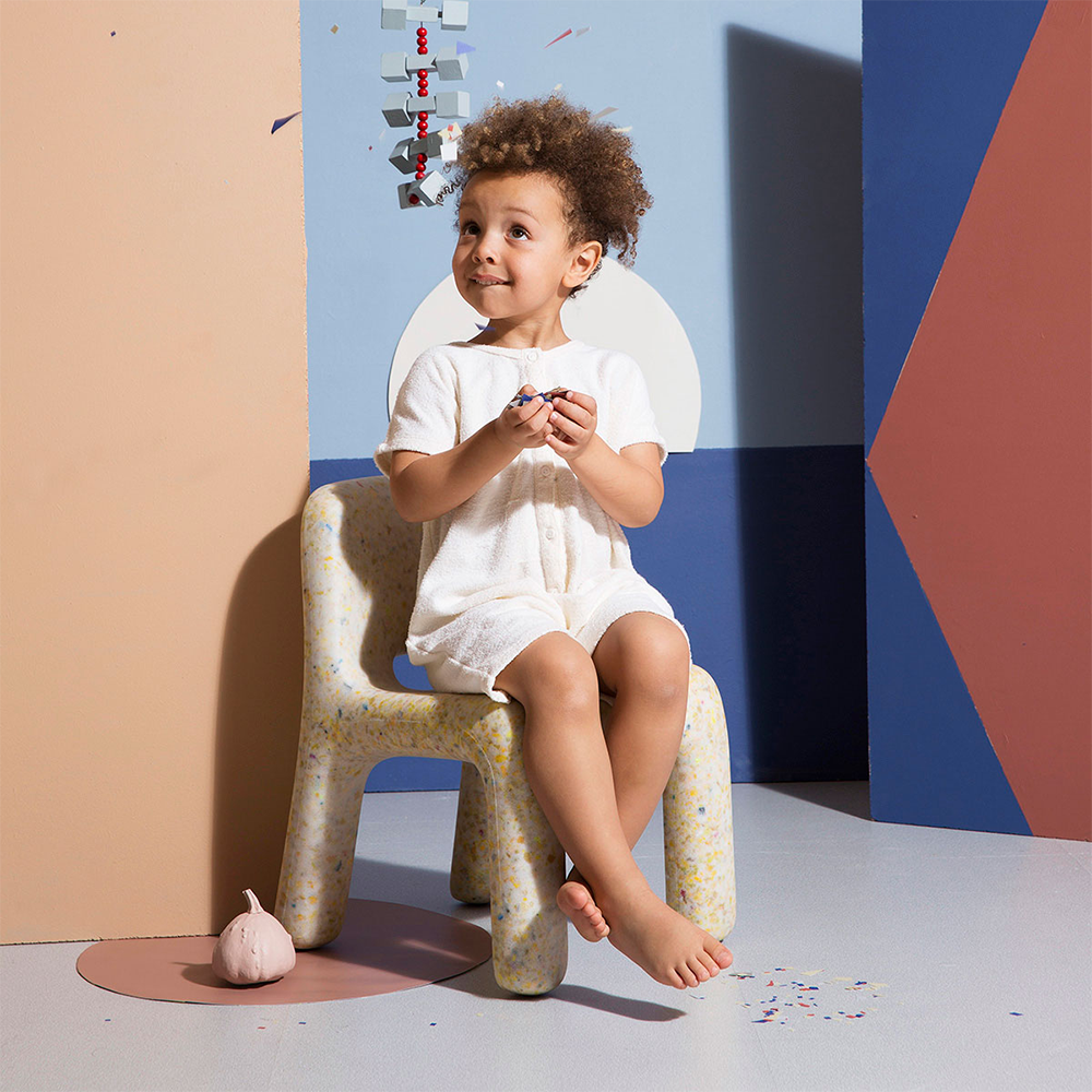 Chaise enfant EcoBirdy « Charlie » Vanille