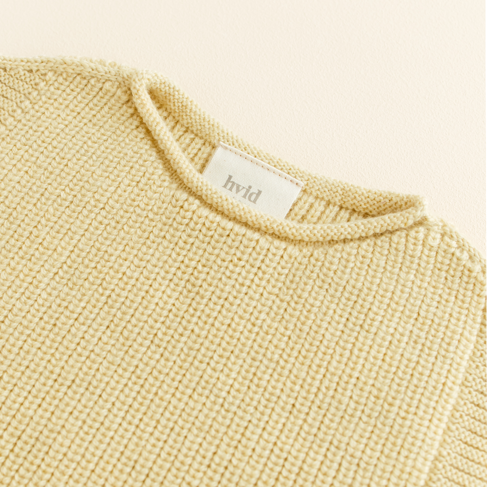 White Baby Knitted Vest 'Harvey' Light Yellow
