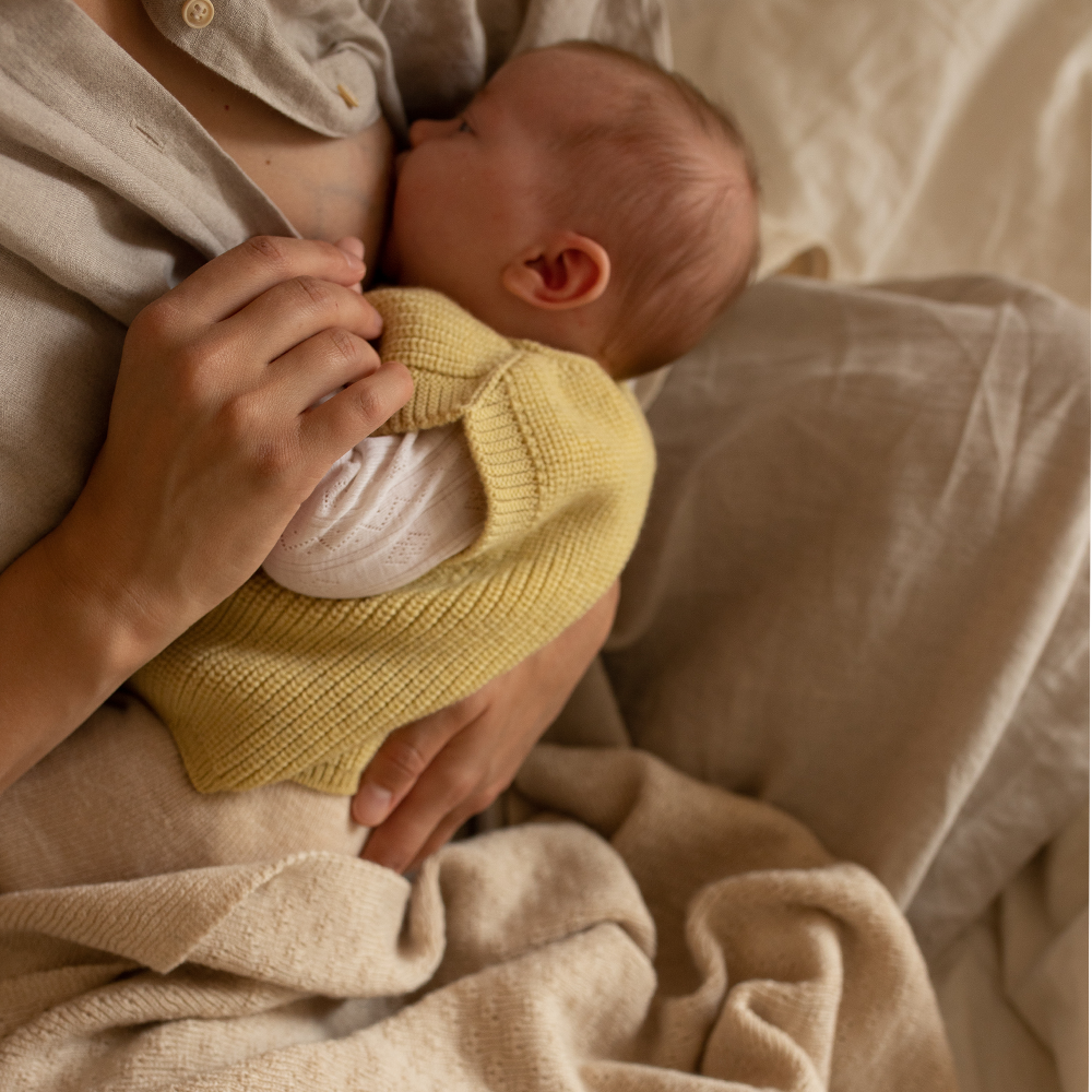 White Baby Knitted Vest 'Harvey' Light Yellow