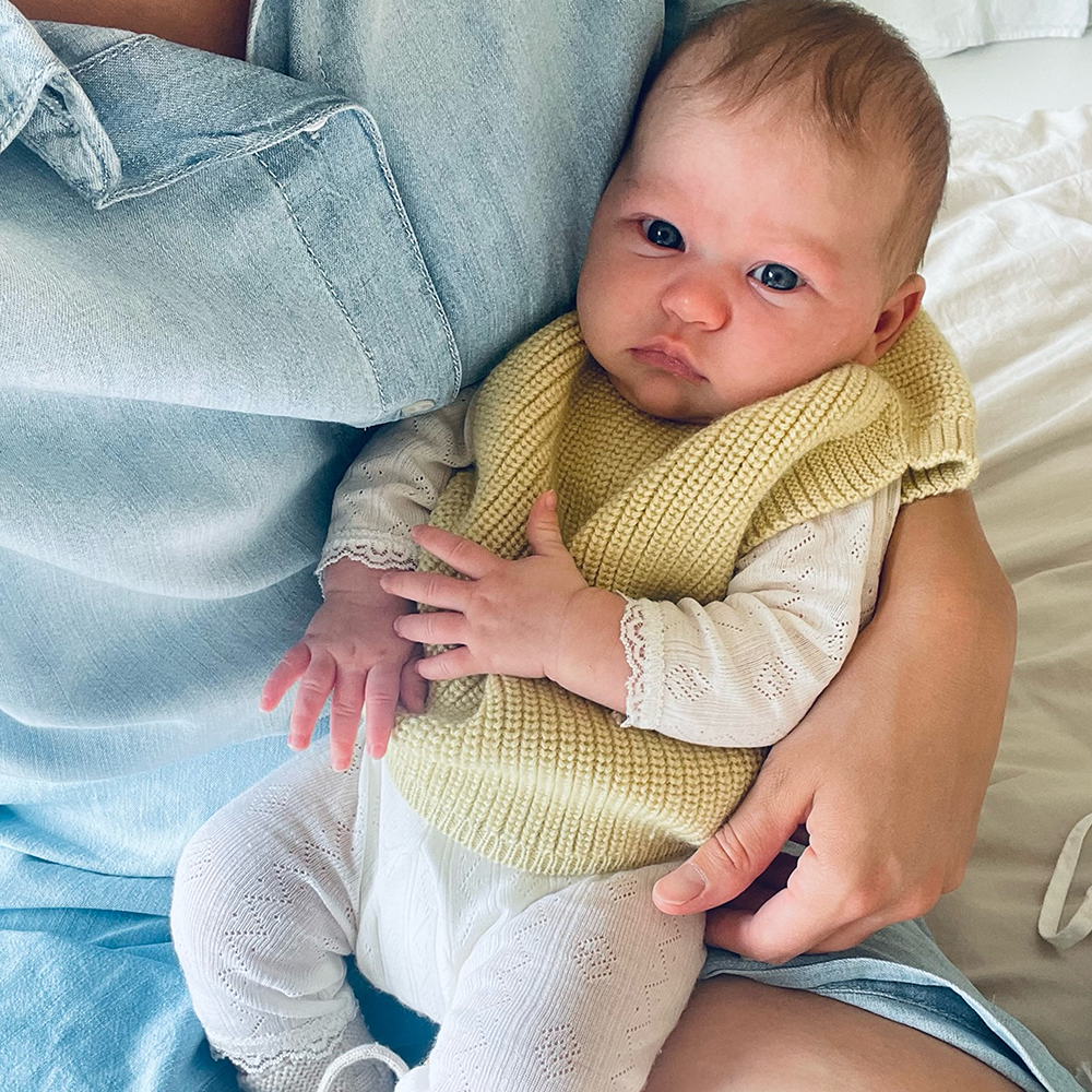 White Baby Knitted Vest 'Harvey' Light Yellow