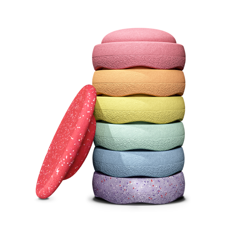 Stapelstein  Winter Special Rainbow Set  Pastel