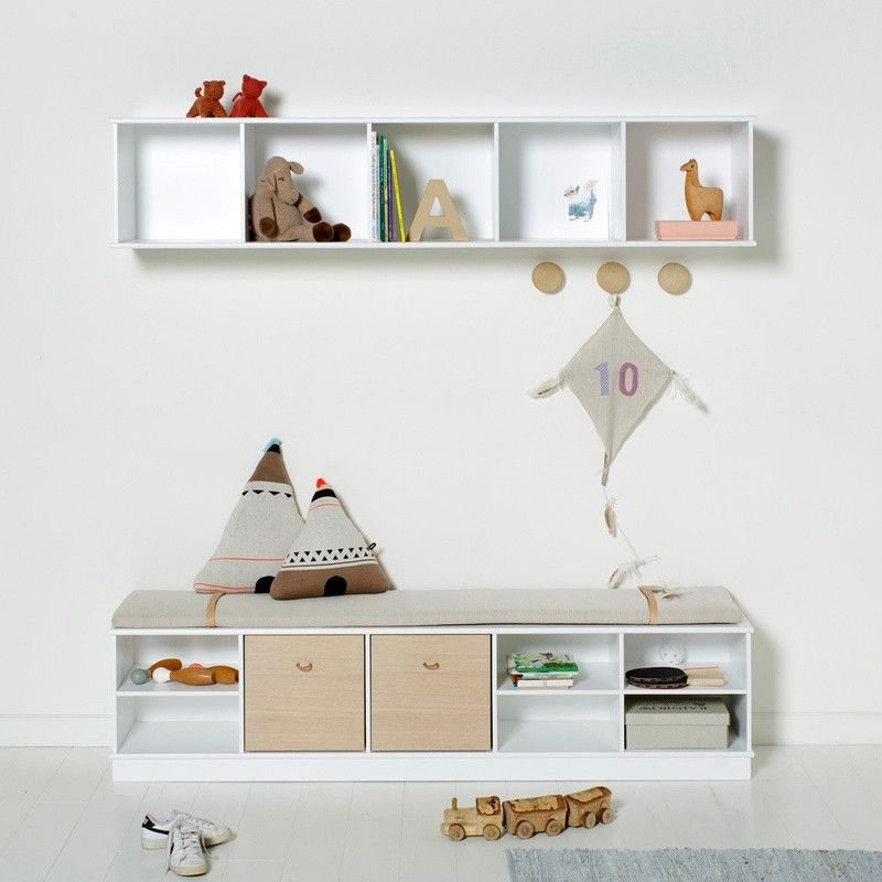 Oliver Furniture &lt;br/&gt; Regal 5x1 Fächer Wood &lt;br/&gt; Weiss,Regale, Oliver Furniture - SNOWFLAKE kindermöbel concept store