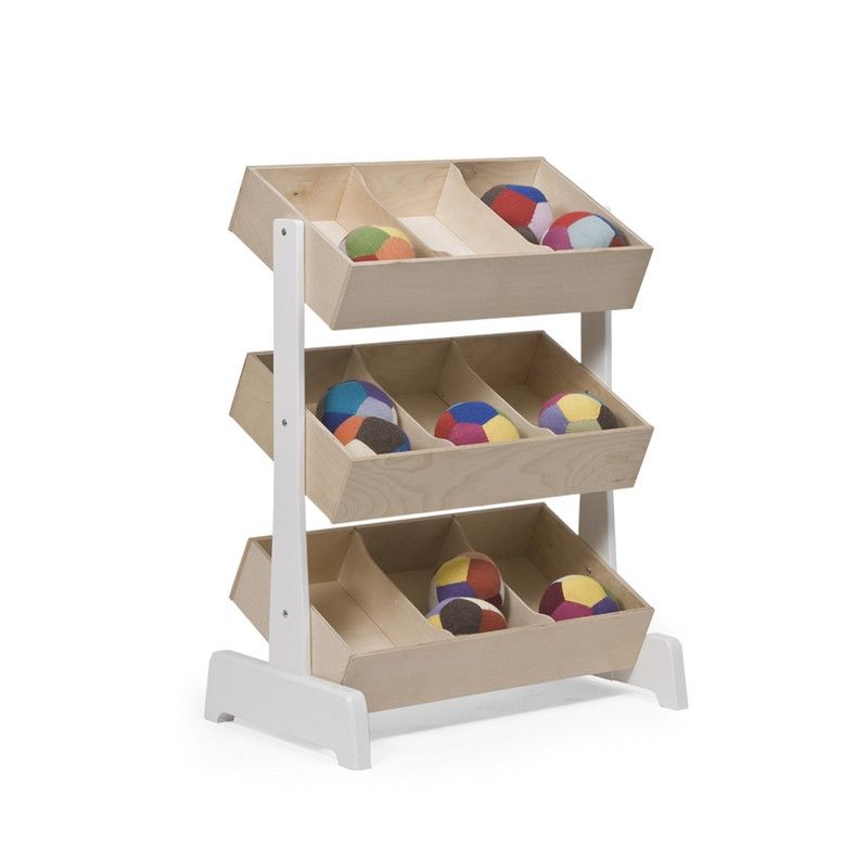 Oeuf NYC &lt;br/&gt; Spielzeugregal &lt;br/&gt; Birke/Weiss,Regale, Oeuf NYC - SNOWFLAKE kindermöbel concept store