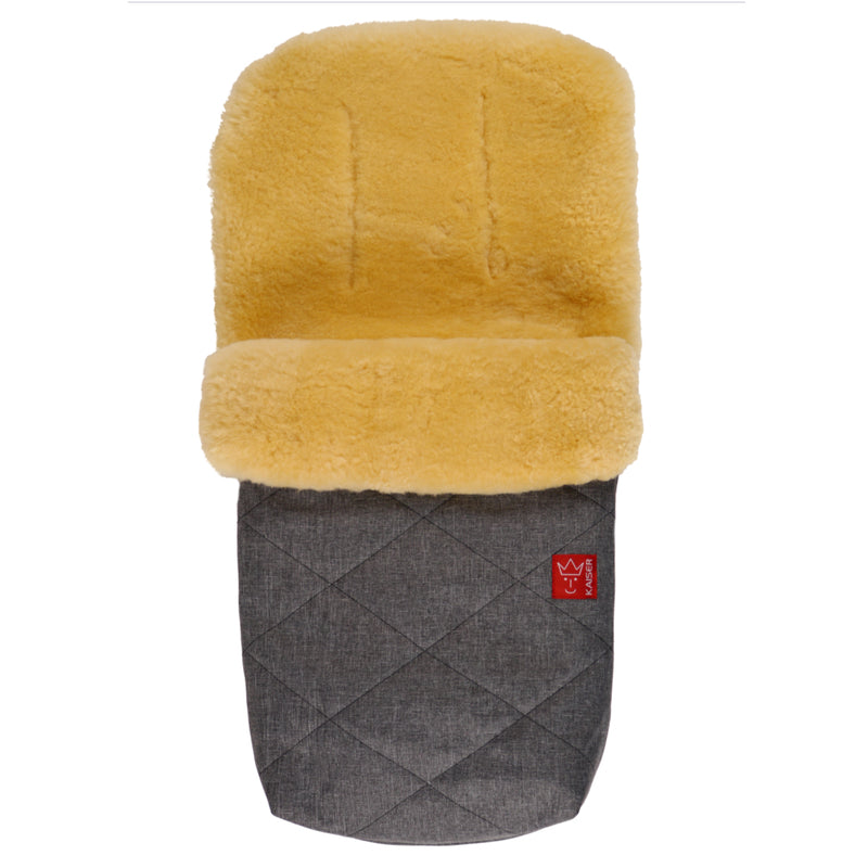 Kaiser  Lammfell Kinderwagenfusssack 'Natura'  Anthracite Melange