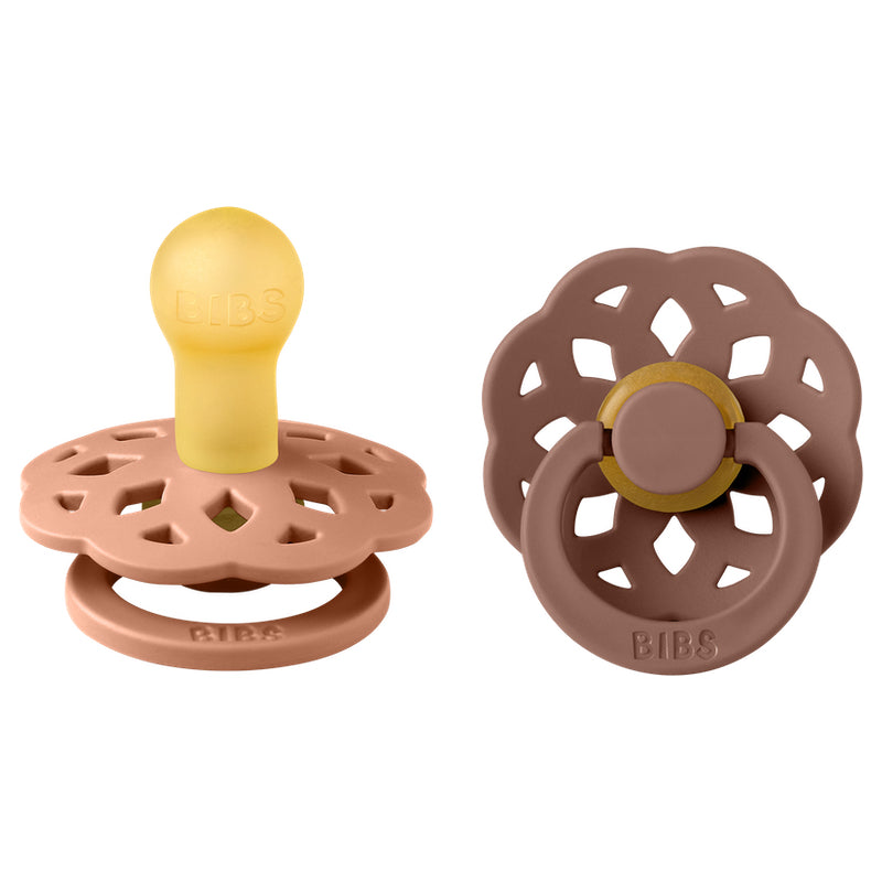 Bibs  Schnuller 0-6 Monate 'Boheme'  Peach/Woodchuck