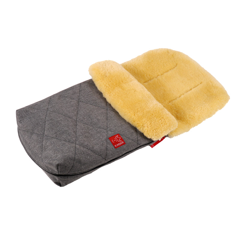 Kaiser  Lammfell Kinderwagenfusssack &#39;Natura&#39;  Anthracite Melange