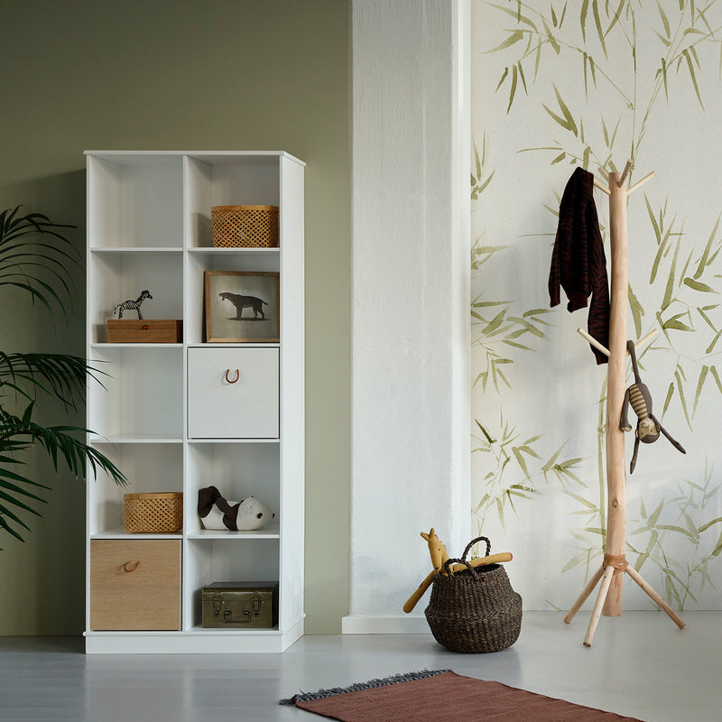 Oliver Furniture  Wood Standregal 2x5 Fächer m. Sockel  Weiss