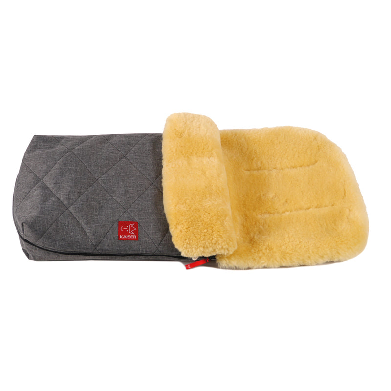 Kaiser  Lammfell Kinderwagenfusssack &#39;Natura&#39;  Anthracite Melange