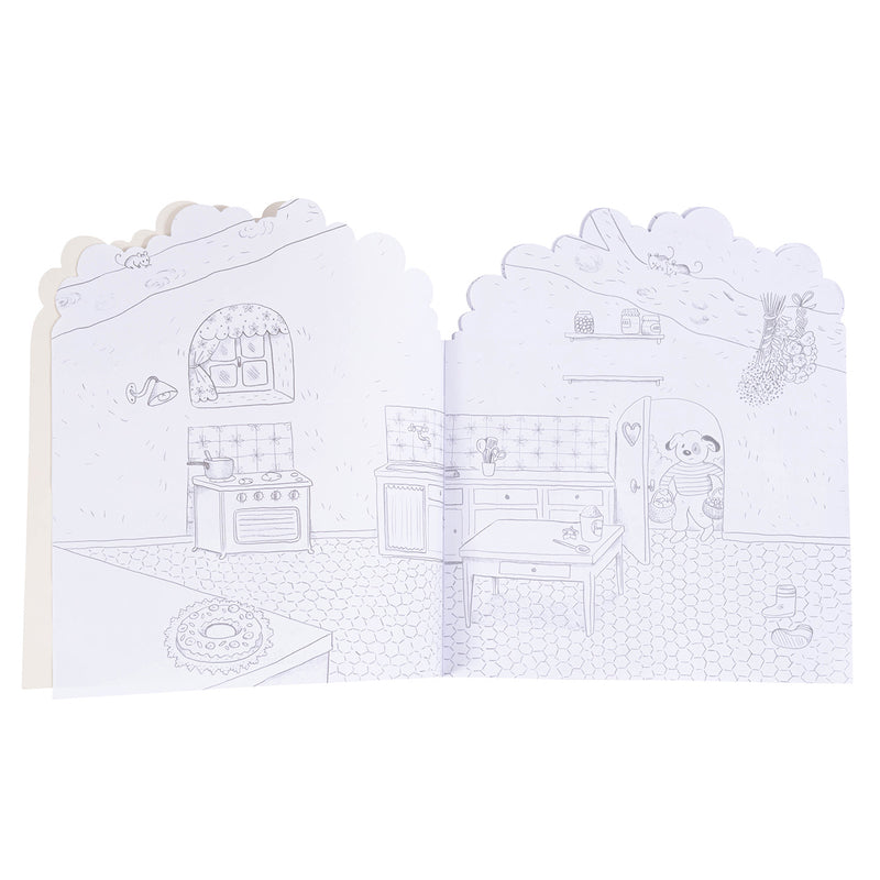 Moulin Roty Stickerheft "Mein Zuhause" Multi