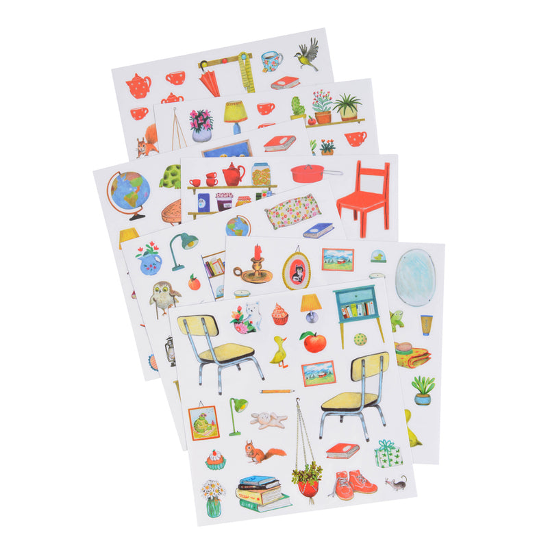Moulin Roty Stickerheft "Mein Zuhause" Multi