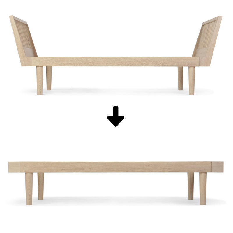 Kas Kopenhagen Bed Ends for conversion to Eli Daybed Light Oil Oak