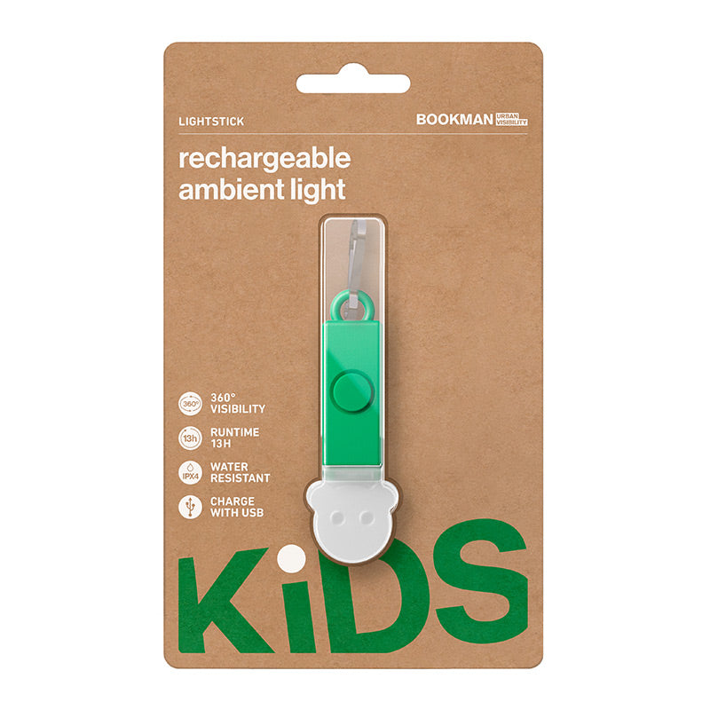 Bookman  Sicherheits-Licht-Stick für Kinder  Bear Green