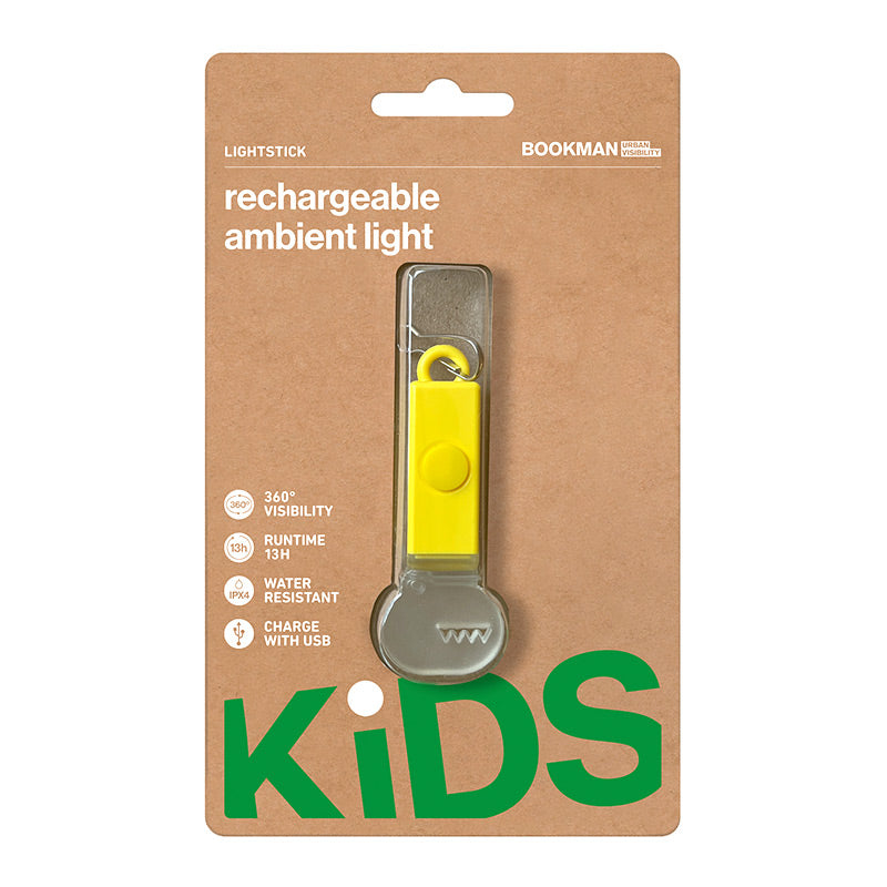 Bookman  Sicherheits-Licht-Stick für Kinder  Dinosaur Yellow