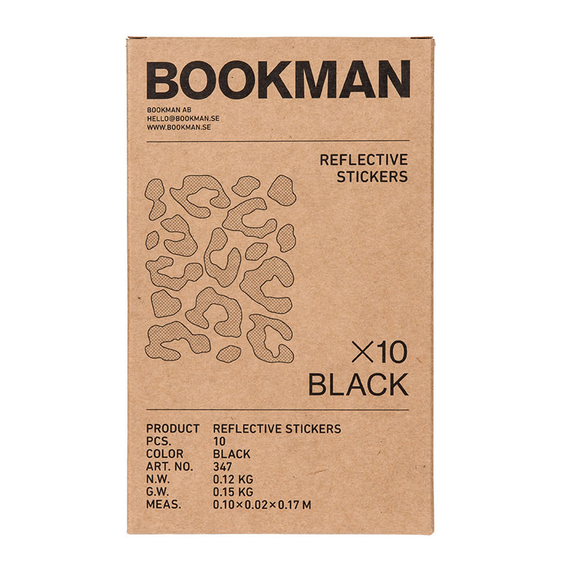 Bookman  Reflektierende Leopard Sticker  Black