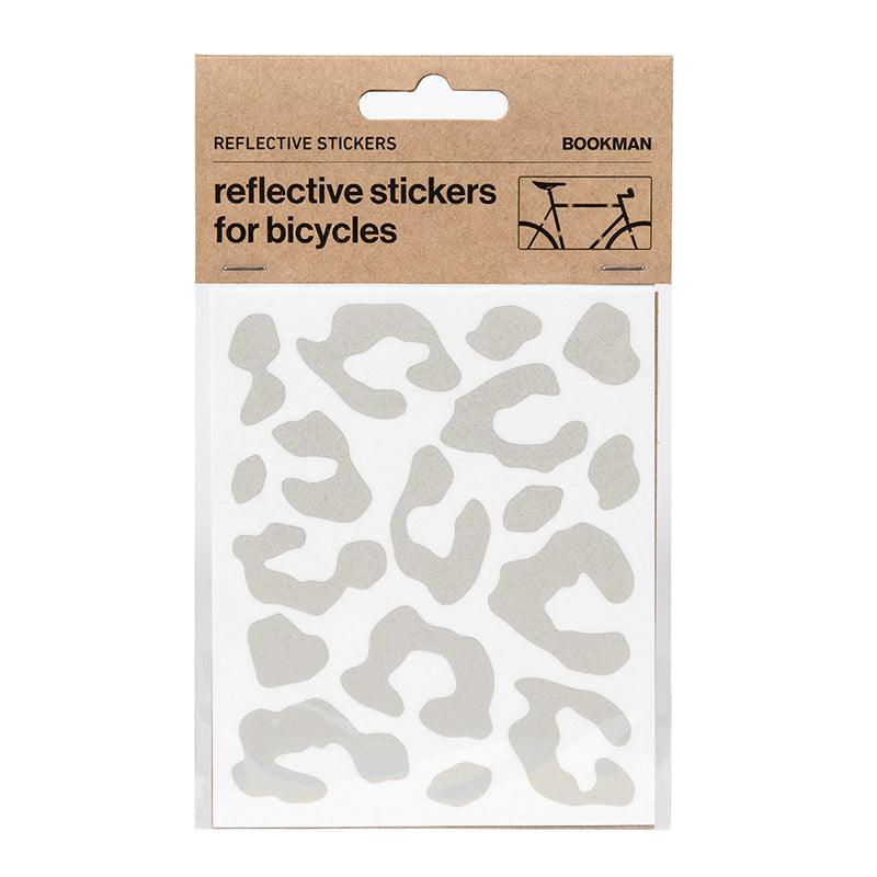 Bookman  Reflektierende Leopard Sticker  White