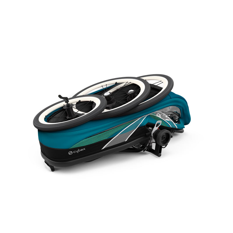 Cybex ZENO Maliblue ensemble complet avec habillage pluie