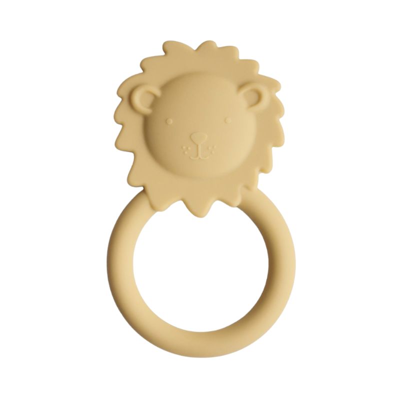 Mushie   Beissring Löwe  Soft Yellow - Online MY SNOWFLAKE