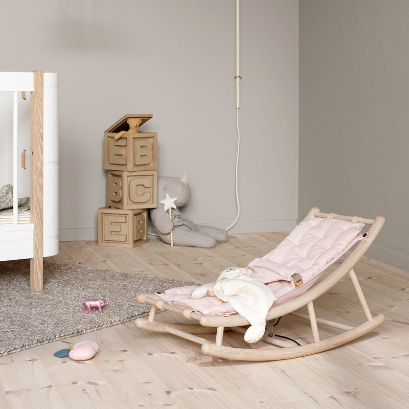 Oliver Furniture  Wood Baby- und Kleinkindwippe  Eiche/Rosa