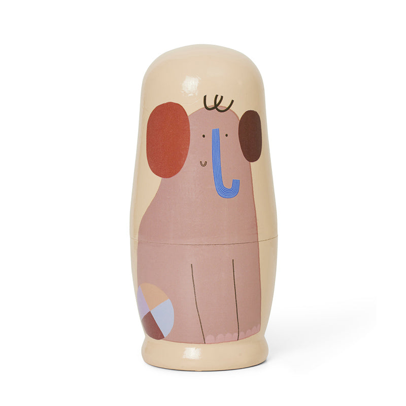 Ferm Living Matroschka Puppen aus Holz  Multi - Online MY SNOWFLAKE