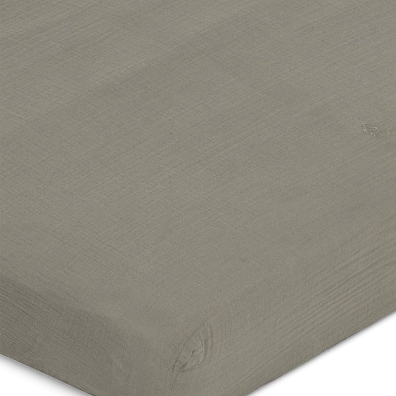 Musselin Fixleintuch 90x200 in Grau von Garbo &amp; Friends