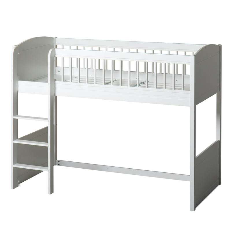 Oliver Furniture  Seaside Lille+ Halbhohes Hochbett  Weiss