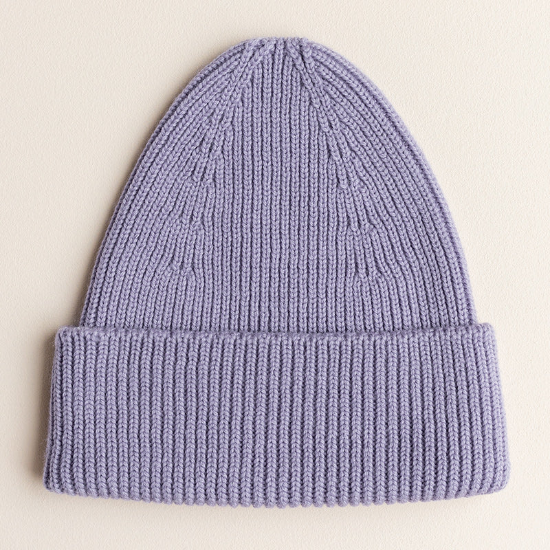 Hvid  Beanie Fonzie für Erwachsene Lilac