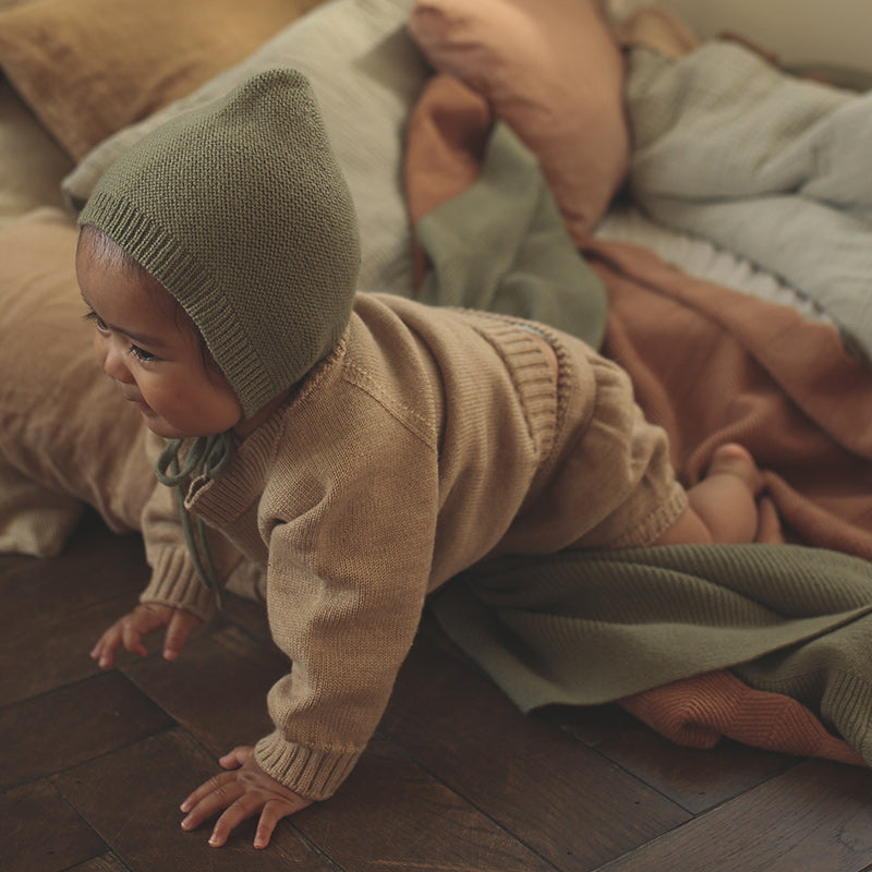 Hvid  Baby Strickmütze Dolly  Artichoke