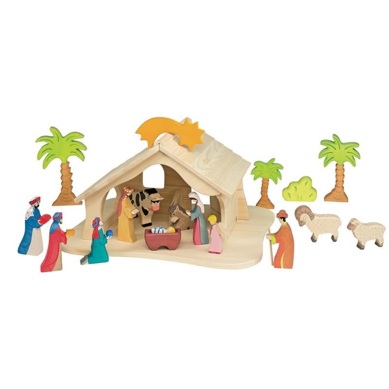 Holztiger <br/> Krippenfigur Jesuskind Holz <br/> Farbig,Spielsachen, Holztiger - SNOWFLAKE kindermöbel concept store