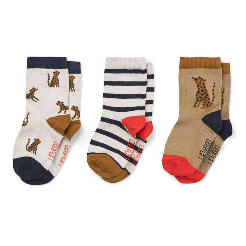 Liewood Socken Silas mit dem Print Leopard Sandy