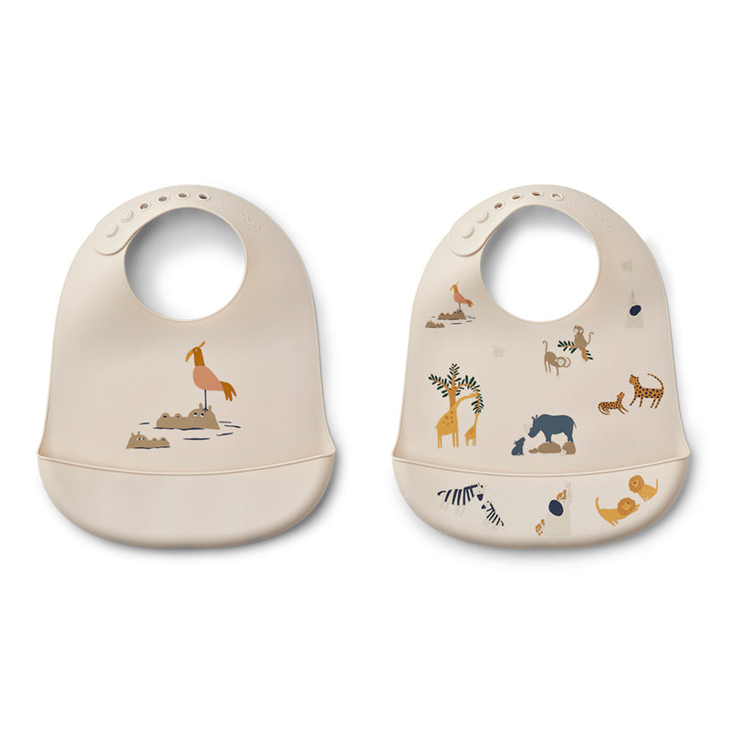 Liewood  Silikon Lätzchen 2er Pack &#39;Tilda&#39;  All Together Sandy