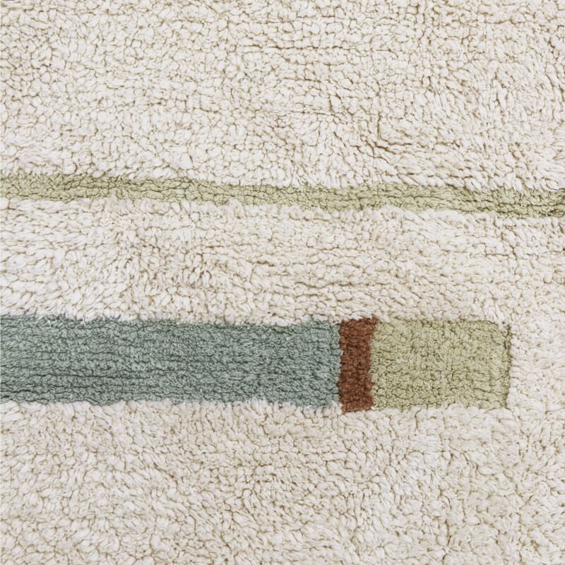 Lorena Canals Cotton Rug Lanes Vintage Blue