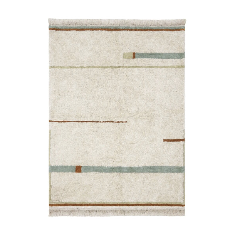 Lorena Canals Cotton Rug Lanes Vintage Blue